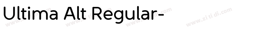 Ultima Alt Regular字体转换